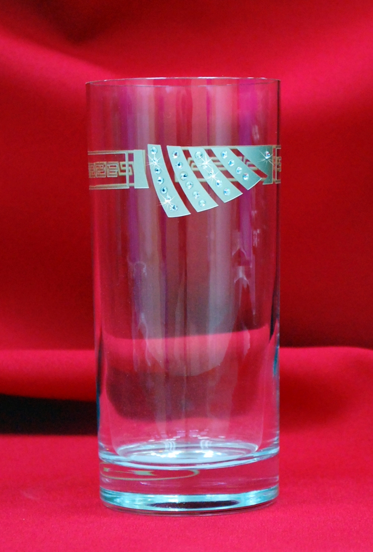 Стаканы Стеклянный стакан для напитков  VRSGMS (Версаче,серебро)