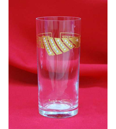 Стаканы Стеклянный стакан для лимонада VRSLTN (Версаче, золото)