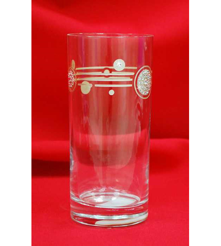 Стаканы Стеклянный стакан для лимонада DAIREGMS (DAIRE серебро)